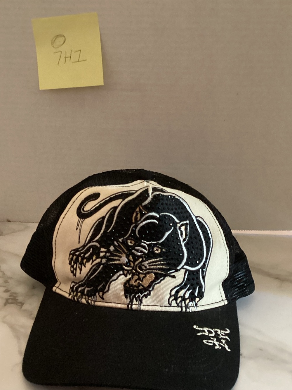 Black Hat with Fierce Panther Graphic